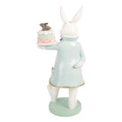 Decoration Statue Rabbit 13x11x28 cm White Plastic by Clayre & Eef.
