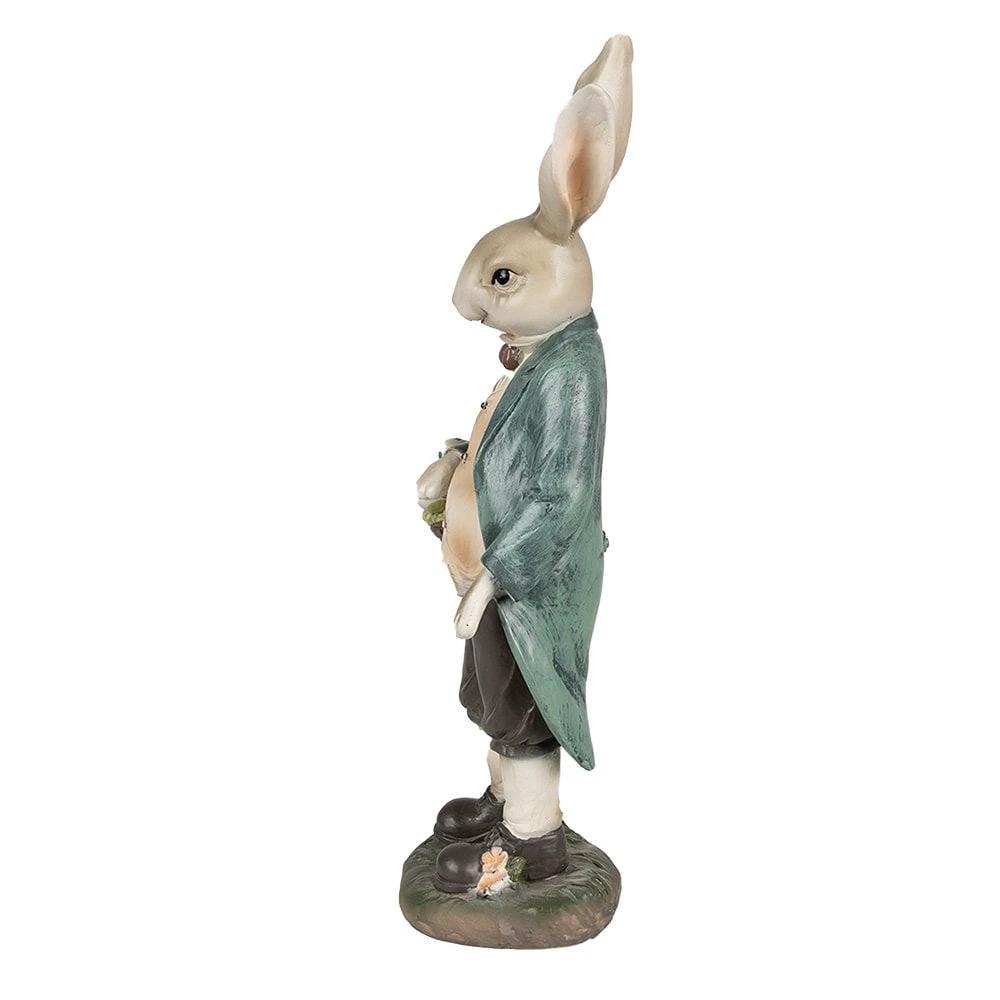 Decoration rabbit 17x10x38 cm by Clayre & Eef.