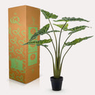 Kunstpflanze – Alocasia Frydek – Elefantenohr – 100 cm von Green boutiQ