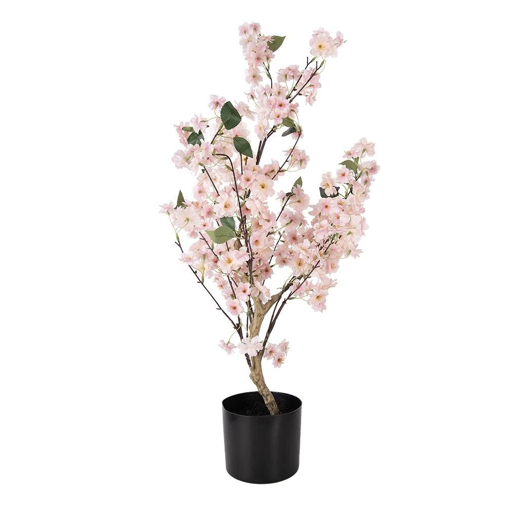 Künstliche Kirschblüte 30x30x90 cm rosa Kunststoff von Clayre & Eef.