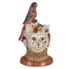 Decoration Statue Cat 24x21x40 cm White Plastic by Clayre & Eef.