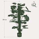 Monstera Deliciosa – Kunstpflanze – 120 cm von Green boutiQ