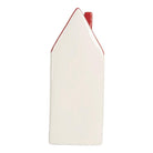 Decoration house with LED 7x6x19 cm white ceramics by Clayre & Eef.