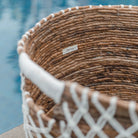 Storage Basket PURA | Plant Basket | Laundry Basket (white) made from Banana Fibre (3 sizes) by Soeji