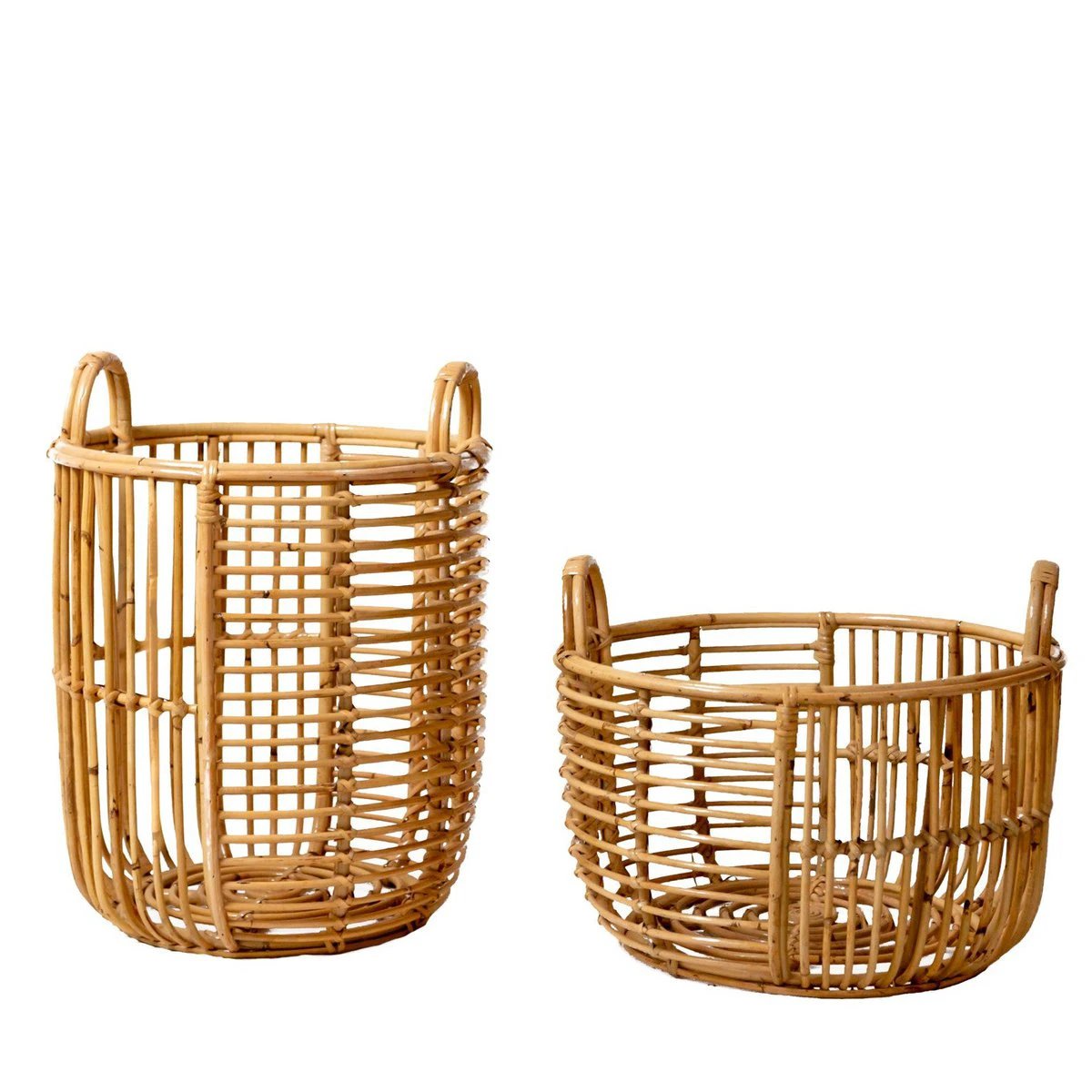 Laundry Basket | Plant Basket | Storage Basket JEMUH Made of Rattan (2 sizes) by Soeji