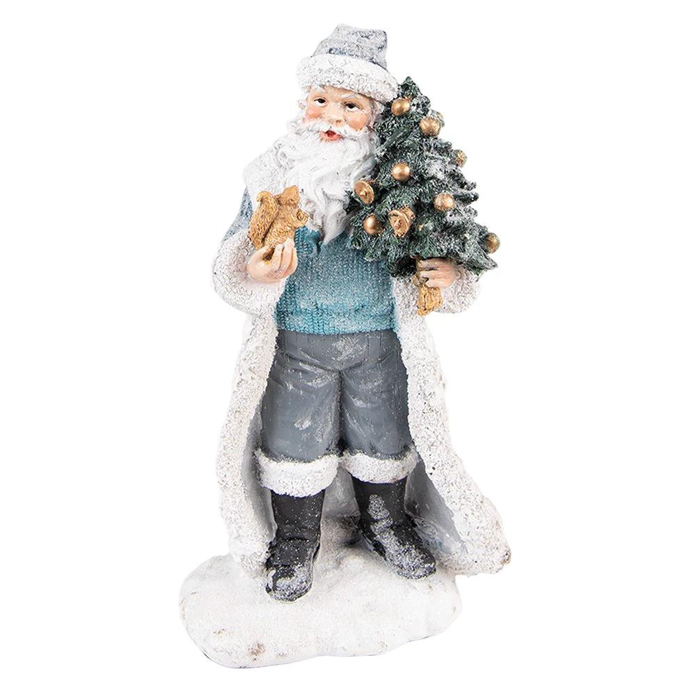 Dekoration Weihnachtsmann 11x9x21 cm von Clayre & Eef.