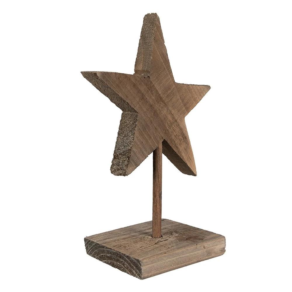 Decoration star 15x8x21 cm by Clayre & Eef.