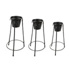 Freistehender Pflanzenhalter (Set mit 3) 38x38x79/36x34x61/28x27x49 cm von Clayre & Eef.