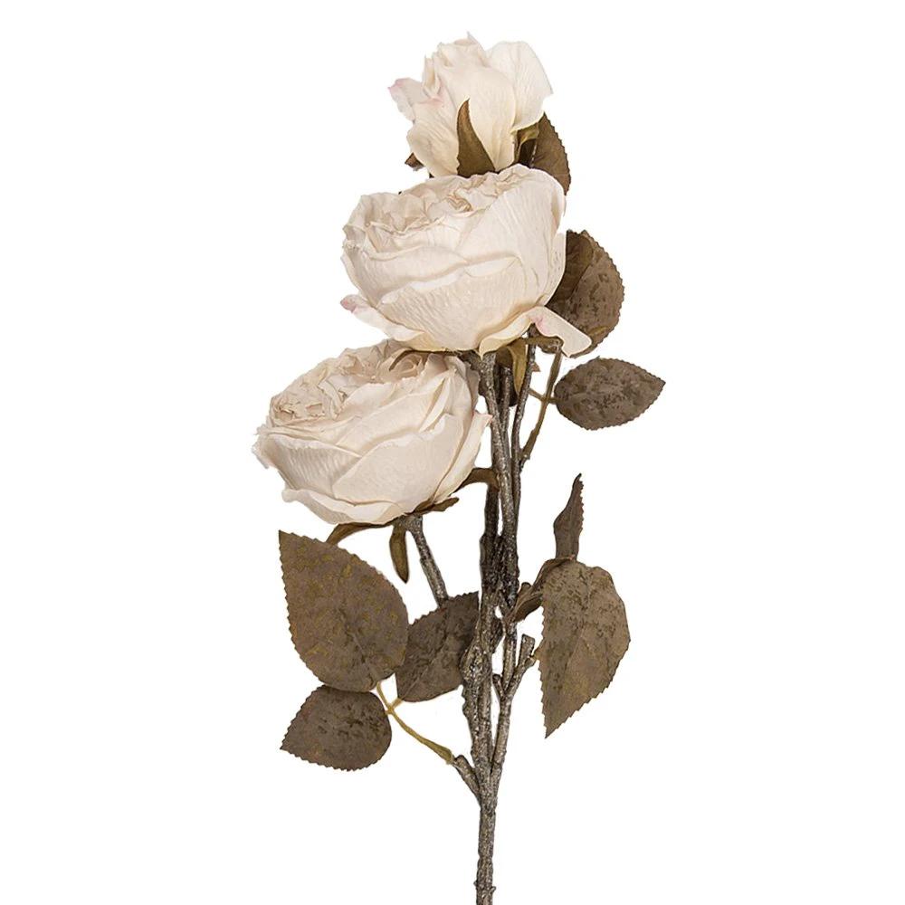 Kunstblume 70 cm, weißer Kunststoff von Clayre & Eef.