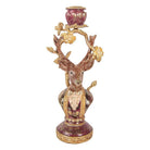 Candlestick Deer 14x11x31 cm Brown Plastic by Clayre & Eef.