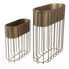 Pflanzenhalter stehend Set (2) 62x26x74 / 47x20x52 cm von Clayre & Eef.