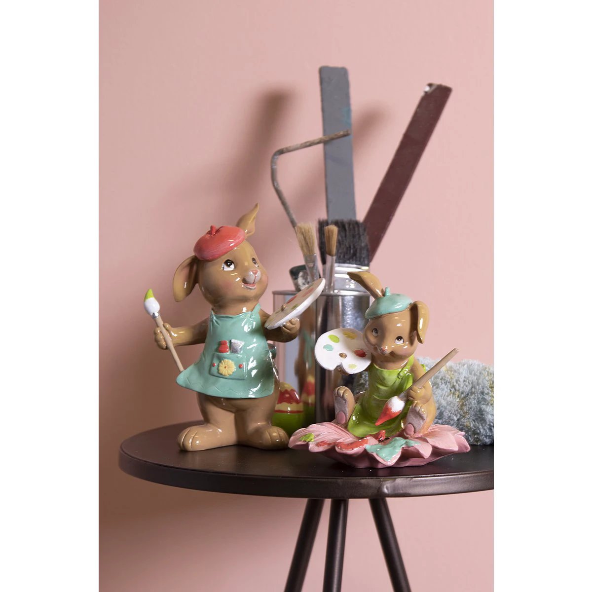 Decoration rabbit 16x10x21 cm by Clayre & Eef.