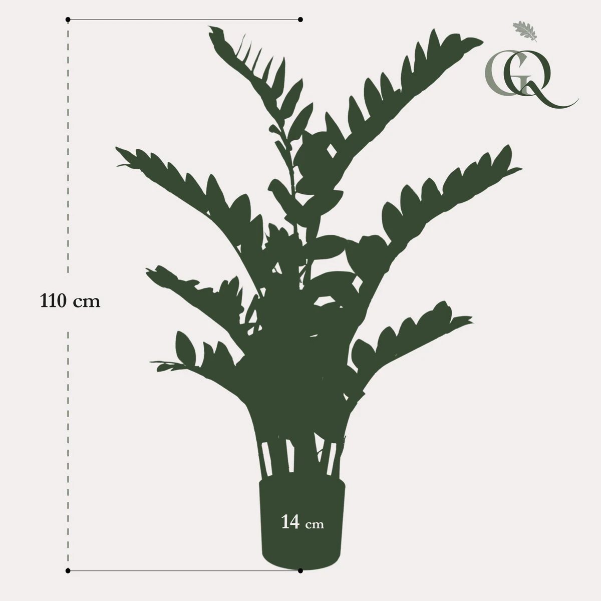 Artificial plant - Zamioculcas - City palm - 110 cm by Green boutiQ