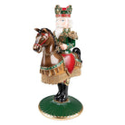 Nussknacker-Kerzenhalter 33 cm grün-braun Kunststoff-Kerzenständer von Clayre & Eef.