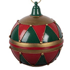 Weihnachtsdekoration Bild Weihnachtskugel Ø 31x36 cm rotes Metall von Clayre & Eef.