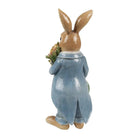 Decoration image rabbit 26 cm brown blue plastic by Clayre & Eef.