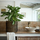Storage Basket PURA | Plant Basket | Laundry Basket (black) made from Banana Fibre (3 sizes) by Soeji
