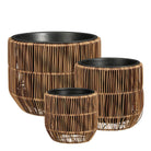 Flowerpot outside Peta Dark brown by Mica Decorations