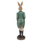 Decoration Statue Rabbit 9x9x36 cm Brown Plastic by Clayre & Eef.