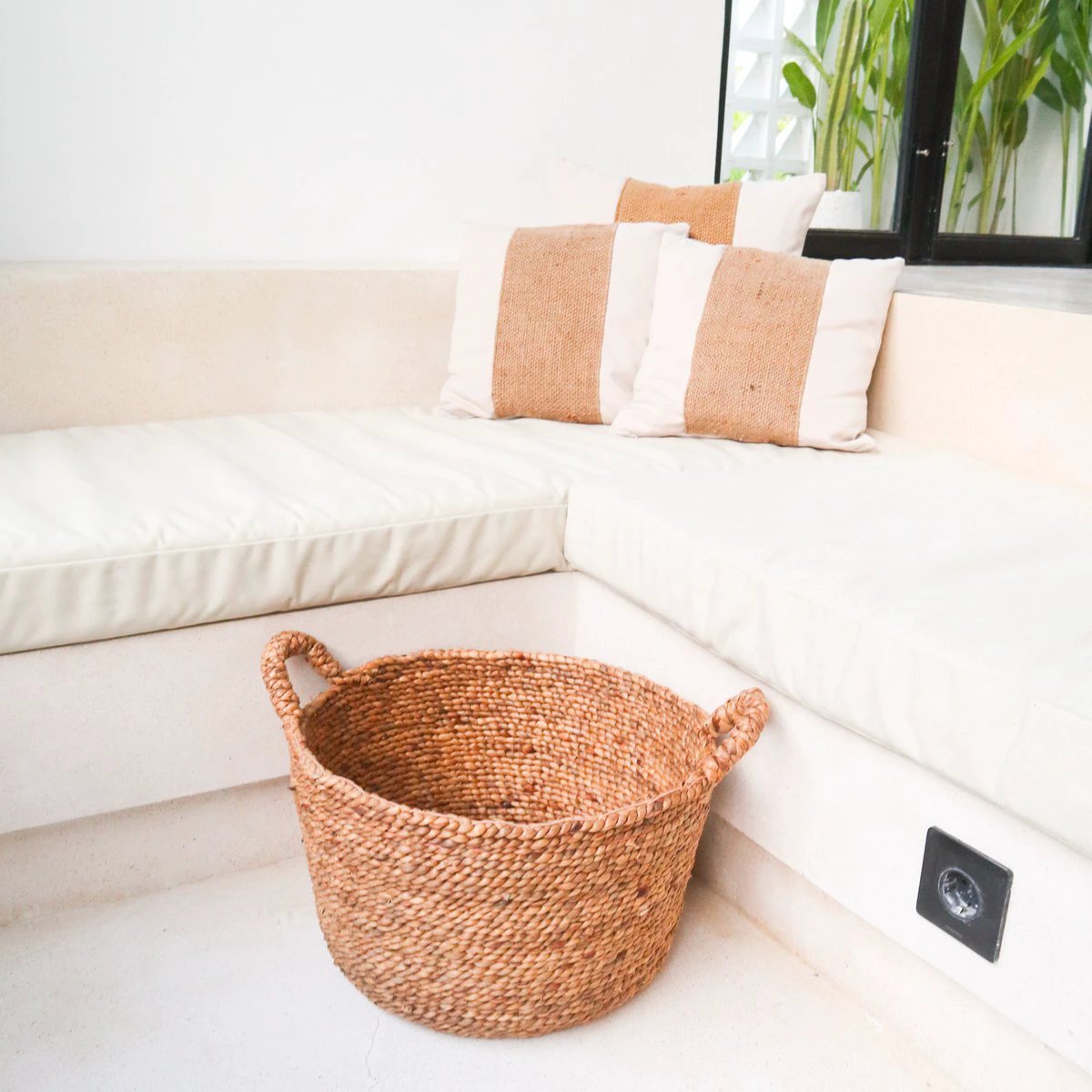 Laundry Basket | Plant Basket | Storage Basket SAMU made from Water Hyacinth (3 sizes) by Soeji
