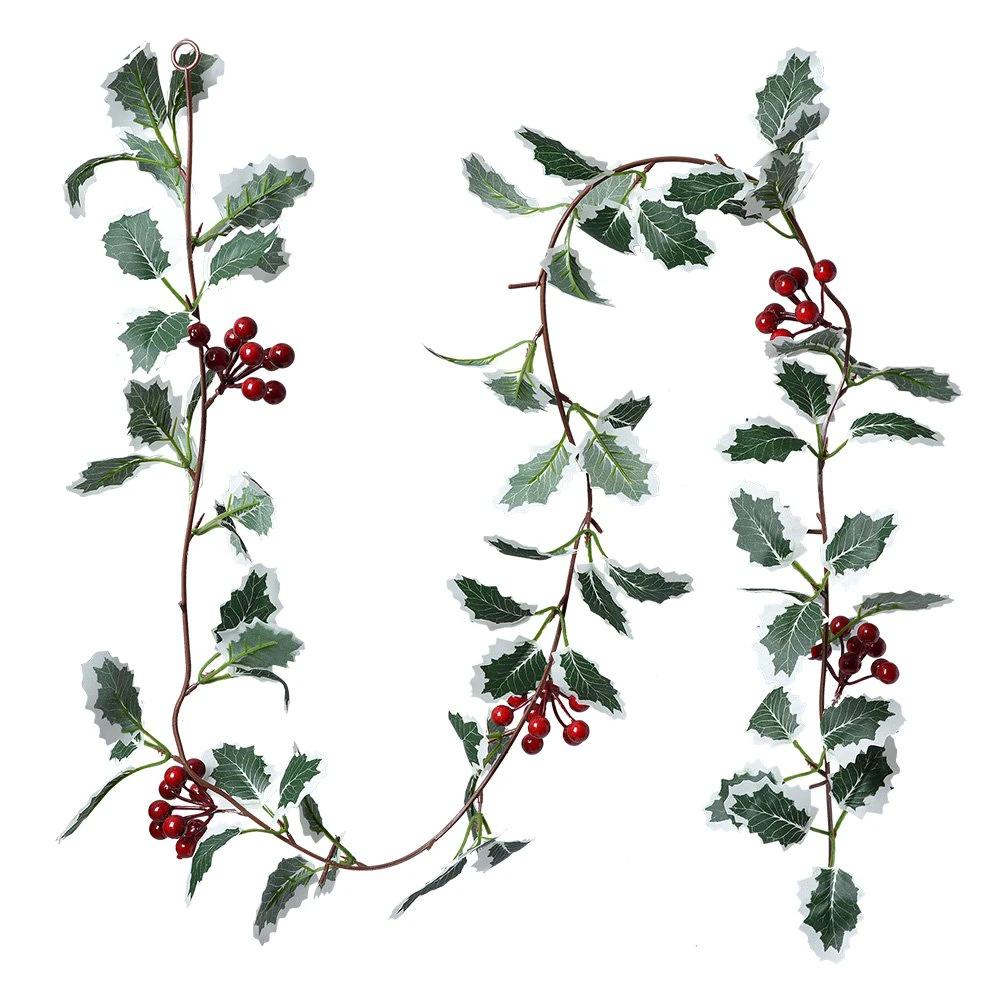 Garland holly 170 cm Green Plastic by Clayre & Eef.