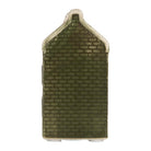 Decoration House with LED House 4x4x8 cm Green Ceramic by Clayre & Eef.