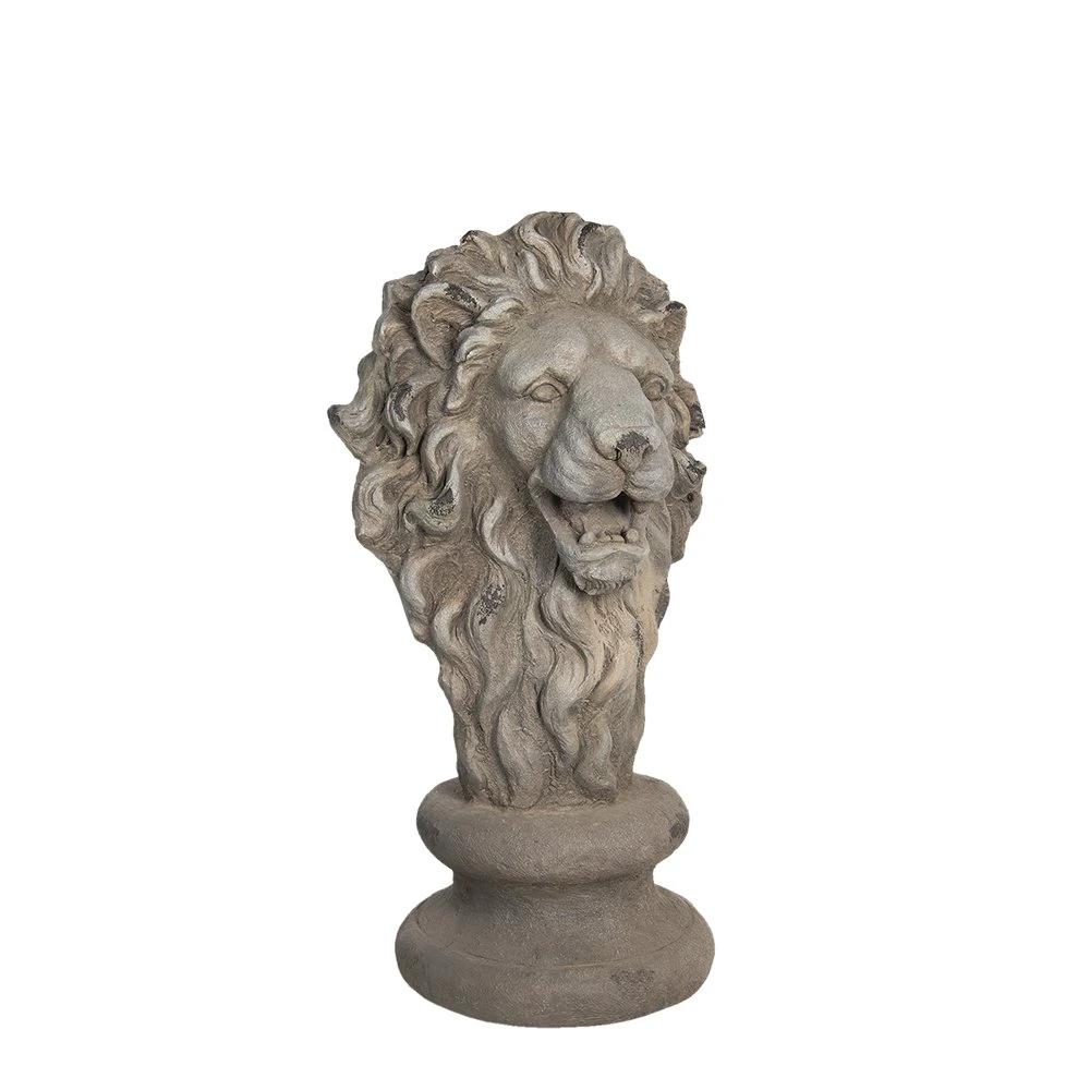 Decoration lion 34x35x67 cm by Clayre & Eef.