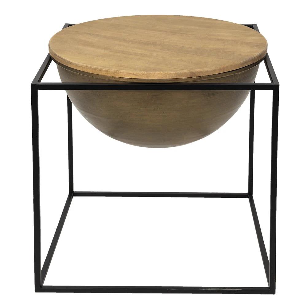 Side table 53x53x55 cm by Clayre & Eef.