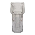 Vase - Clear, Mouth Blown Glass, Ø17.5x40 cm by EMIRELLE