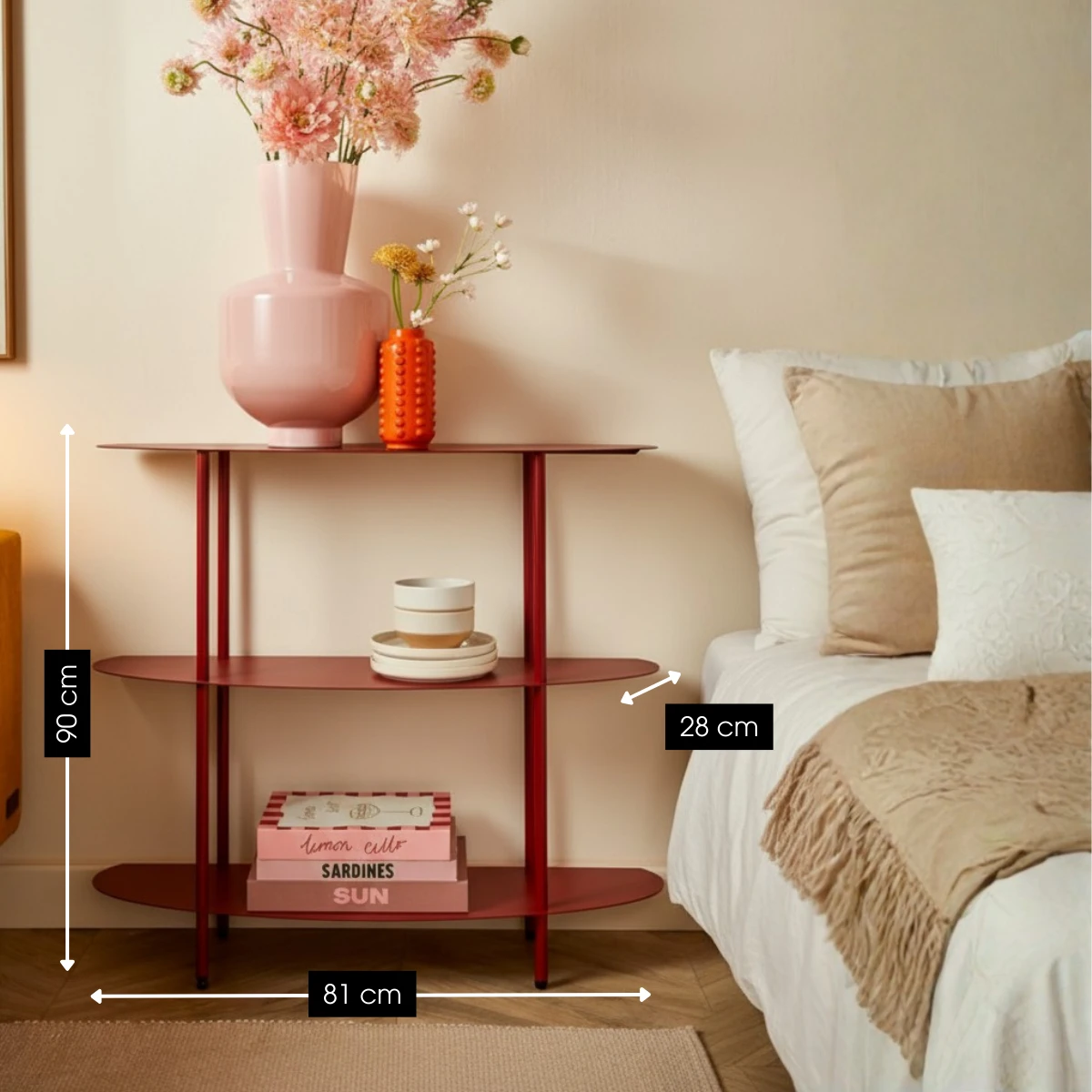 Cabinet Red by Mica Decorations