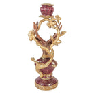 Candlestick Deer 14x11x31 cm Brown Plastic by Clayre & Eef.