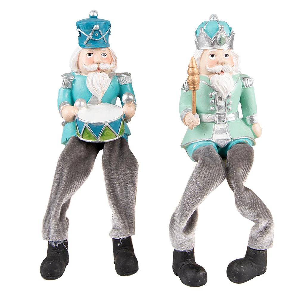 Dekoration Nussknacker (Set mit 2) 7x6x21 cm von Clayre & Eef.