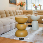 Side table Luna Yellow by Mica Decorations