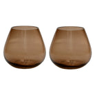 Tea light holder - Tasman XS taupe Ø12.5 x H11.5 cm (set of 2 pieces) by Vase The World