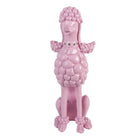 Decoration image dog Poodle 13x17x33 cm pink plastic by Clayre & Eef.