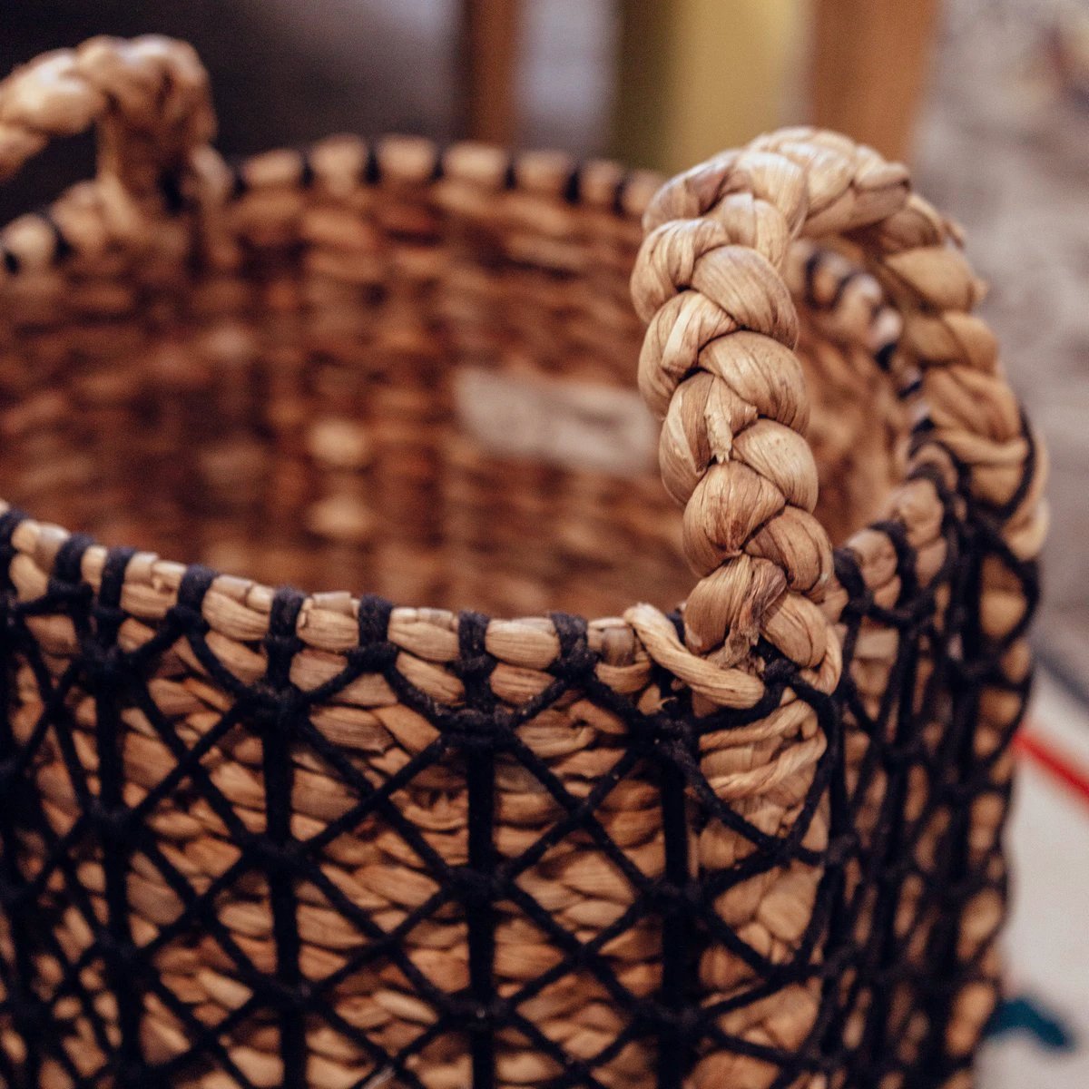 Laundry Basket PRAYA | Plant Basket made from Water Hyacinth by Soeji