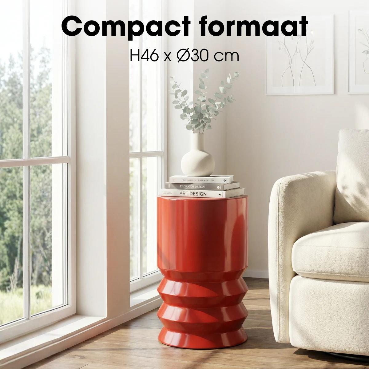 Side table Mart Red by Mica Decorations
