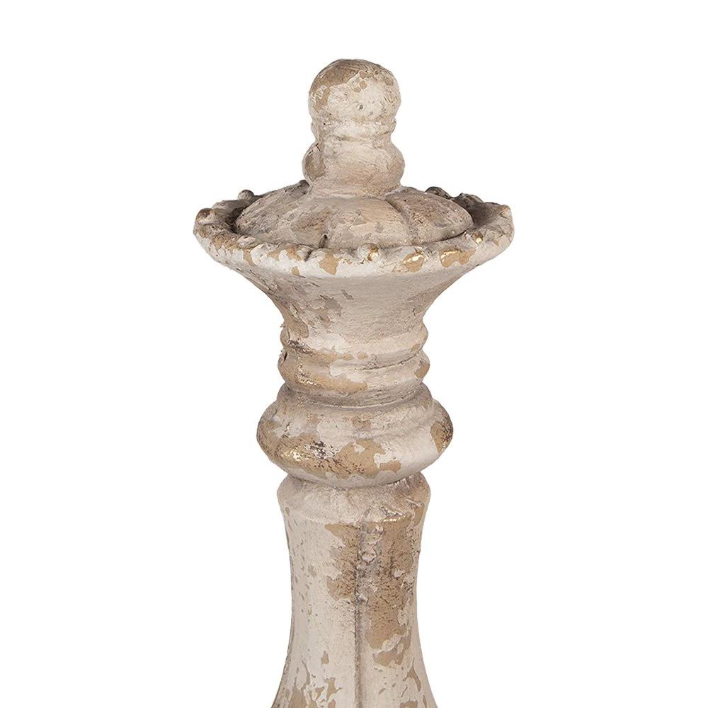 Decoration Ornament Ø 13x40 cm Beige Ceramic by Clayre & Eef.