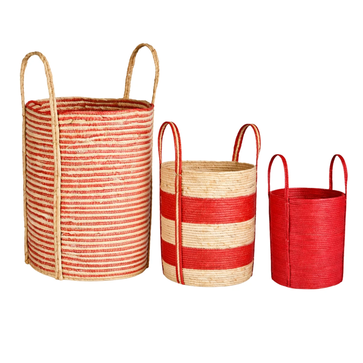Plantenmand set Rood by Mica Decorations