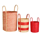 Plantenmand set Rood by Mica Decorations