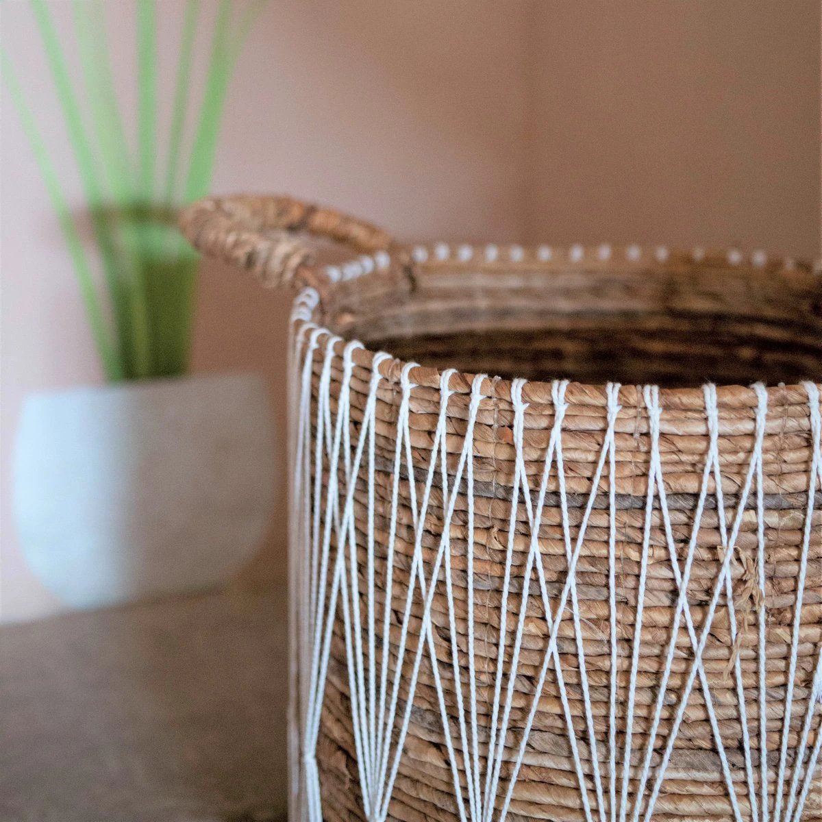 Boho Laundry Basket | Plant Basket | Storage Basket MANDURO made of Banana Fibre (3 sizes) by Soeji