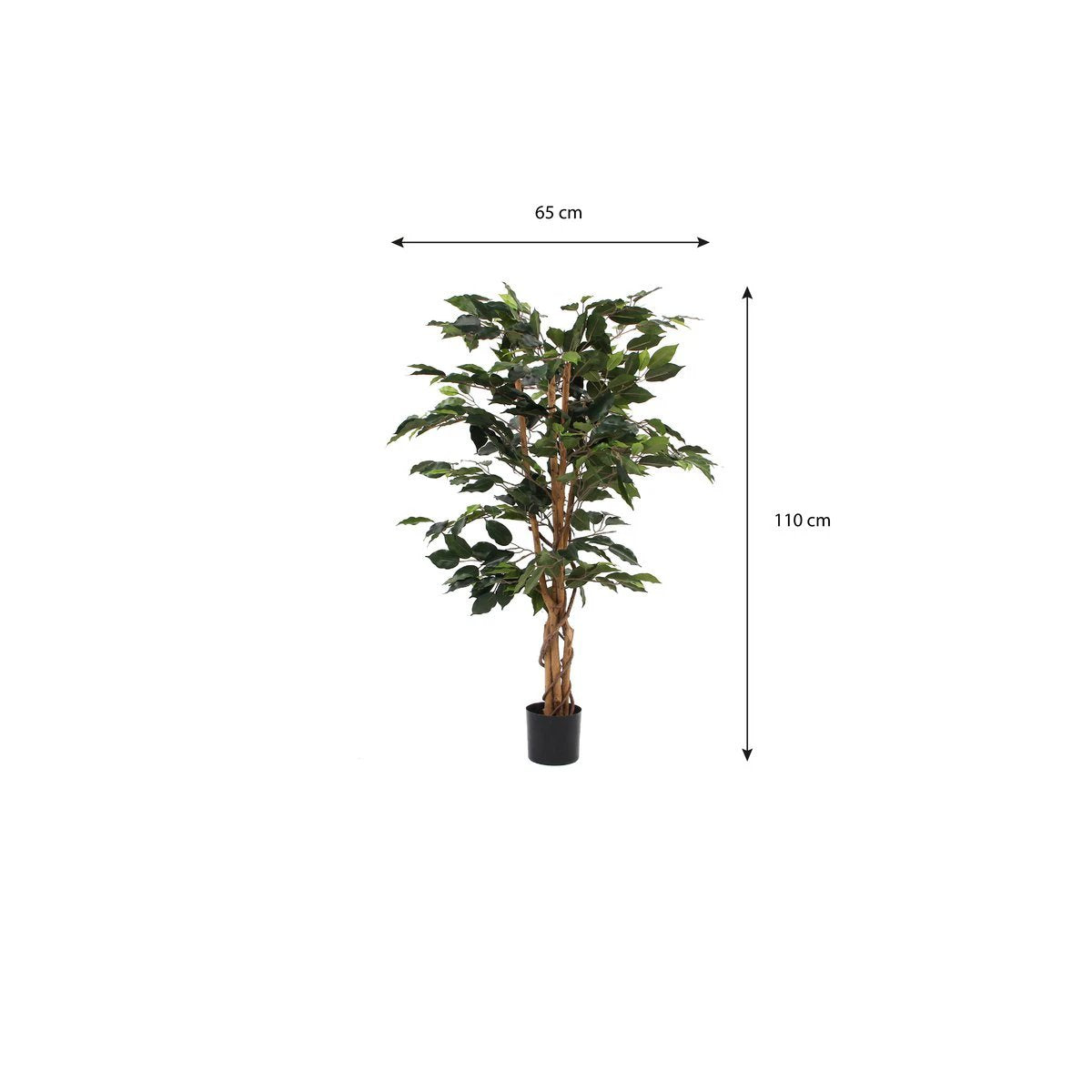 Artificial plant Ficus Green by Mica Decorations