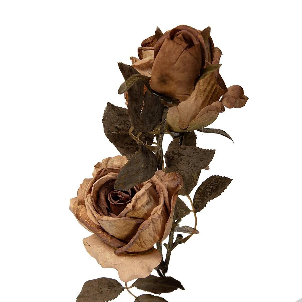 Artificial flower Rose 70 cm Beige Plastic by Clayre & Eef.