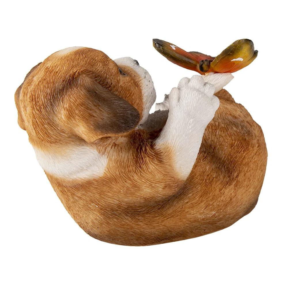 Decoration dog 14x9x10 cm by Clayre & Eef.