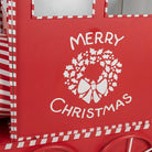 Christmas decoration train 310x65x136 cm red metal by Clayre & Eef.
