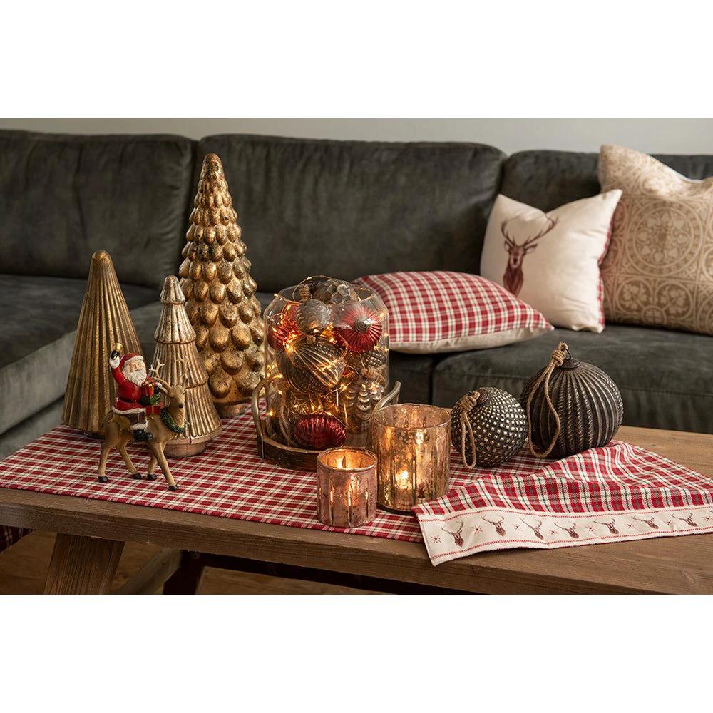Decoration Christmas tree Ø 15x32 cm by Clayre & Eef.