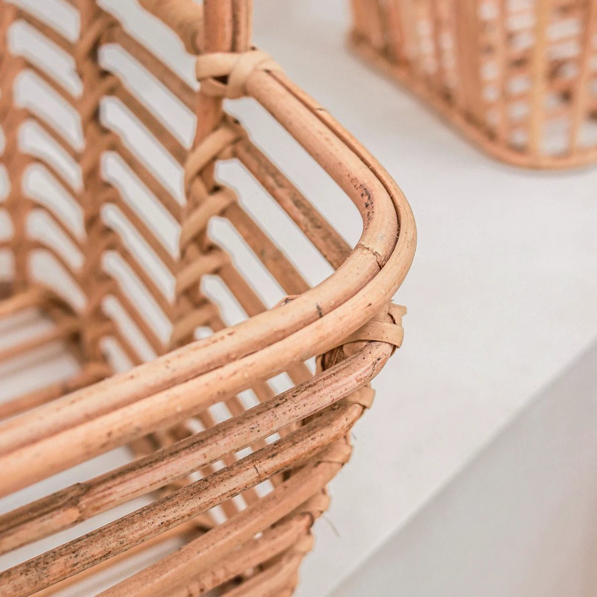 Laundry Basket | Plant Basket | Storage Basket KUPANG made from Rattan (3 sizes) by Soeji