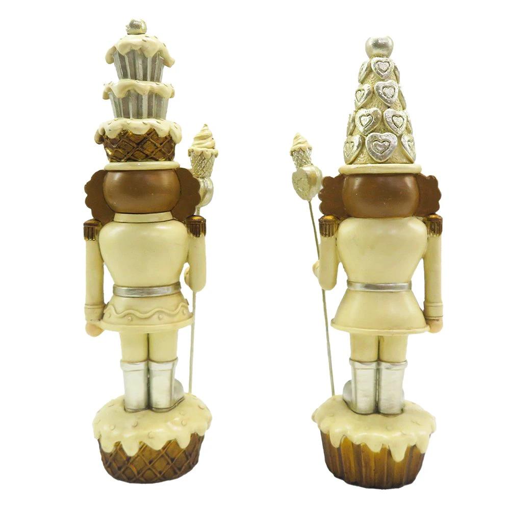 Decorative nutcracker (set of 2) 8x6x23 cm by Clayre & Eef.