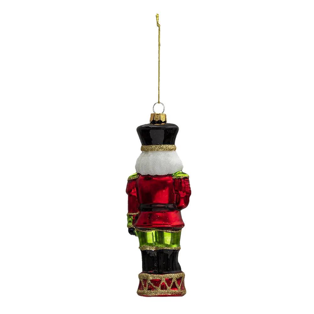 Christmas bauble nutcracker 6x4x17 cm by Clayre & Eef.