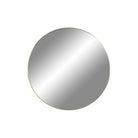 Jersey Mirror - Brass Look, Steel, Ø40cm by EMIRELLE
